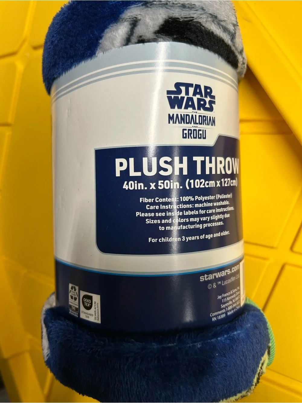 Star Wars Mandalorian & Grogu movie Plush Throw Blanket - limited edition